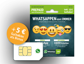 WhatsAppSIM - gratis WhatsApp-Flat