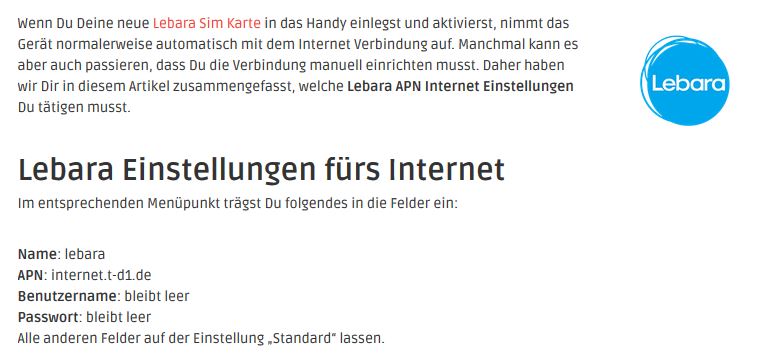 Vodafone apn einstellungen