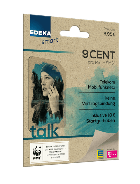 EDEKA smart Prepaid SIM-Karte inkl. 10 € Startguthaben